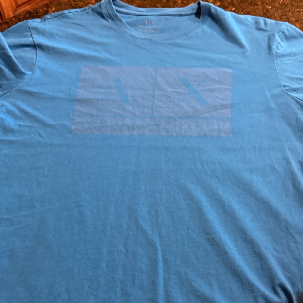 Armani Exchange Sky Blue Men's Tee